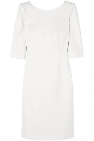 Shop Antonio Berardi Stretch-cady Dress In White