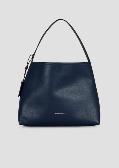 Shop Emporio Armani Hobo Bags - Item 45444783 In Navy Blue