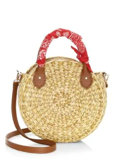 Shop Poolside Women's Le Cercle Small Circular Crossbody Tote In Natural