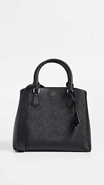 tory burch robinson medium leather tote