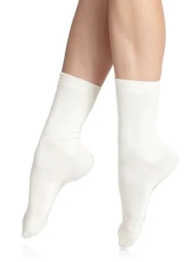 Shop Falke Women's Cosy Wool Socks In Off White