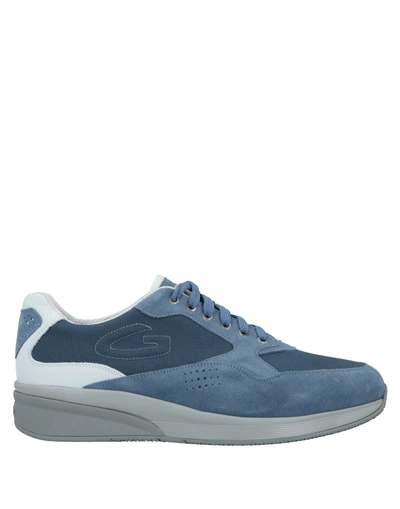 Shop Alberto Guardiani Sneakers In Slate Blue