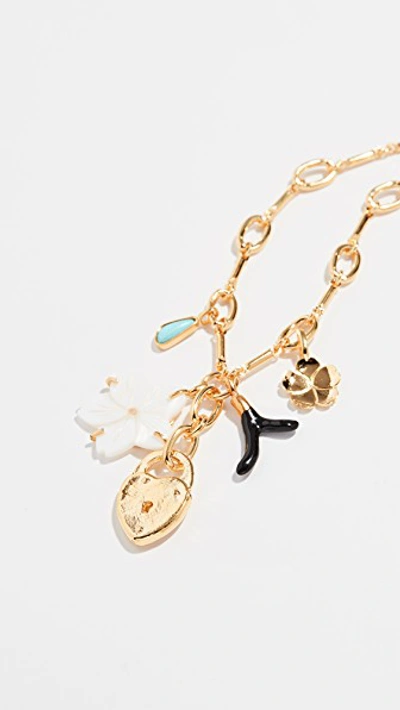 Shop Lizzie Fortunato Fiamma Necklace In Gold/multi