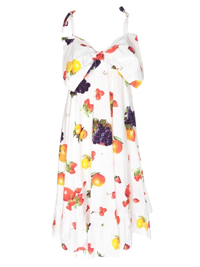 Shop Msgm Fruit Print Dress