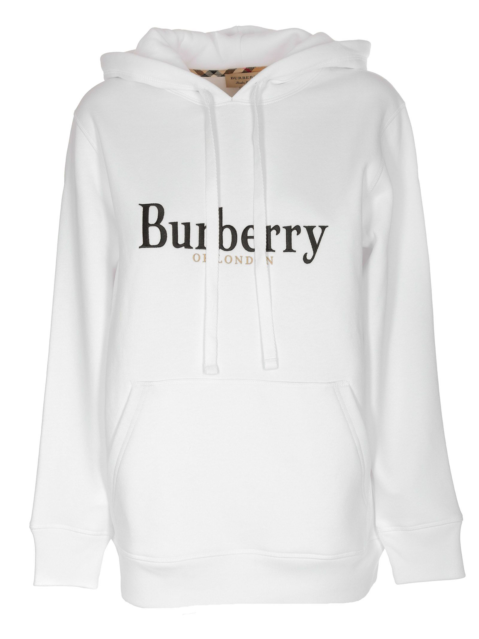 white burberry hoodie