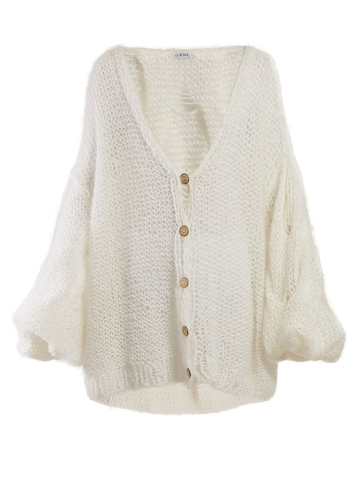 oversized cardigan balloon sleeve