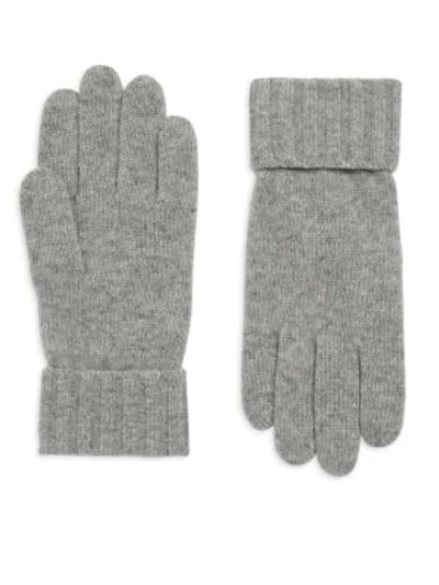 Shop Portolano Women's Cashmere Gloves In Light Heather Grey
