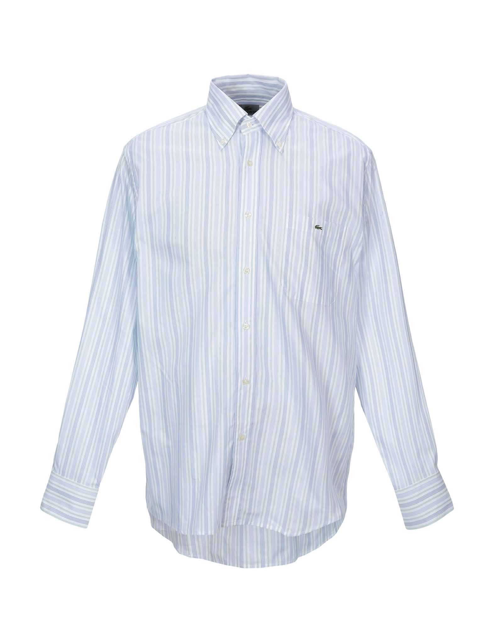 Lacoste Striped Shirt In White | ModeSens