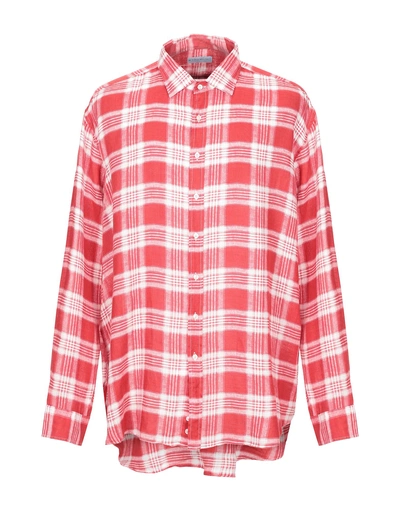Shop Etro Checked Shirt In Red