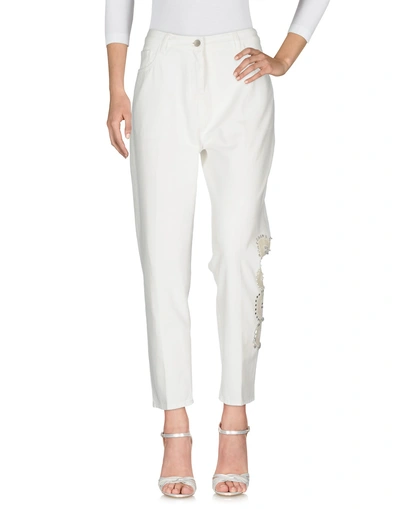 Shop Twinset Woman Jeans White Size 26 Cotton