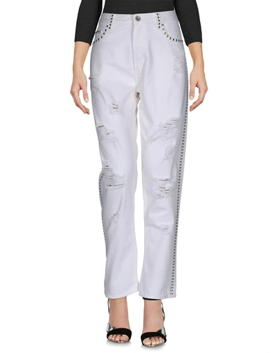 Shop Twinset Woman Jeans White Size 27 Cotton