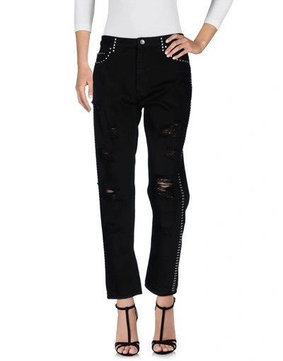 Shop Twinset Woman Jeans Black Size 27 Cotton