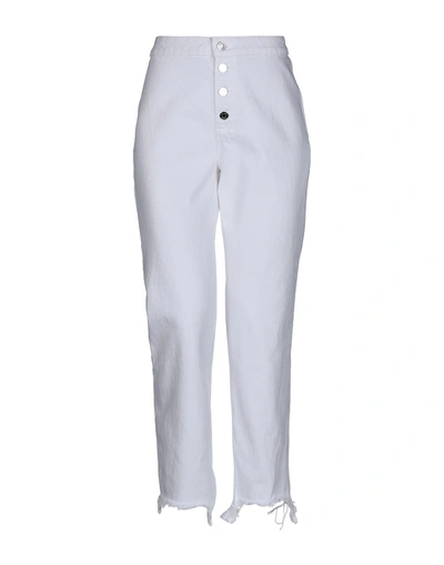 Shop Rta Woman Jeans White Size 28 Cotton