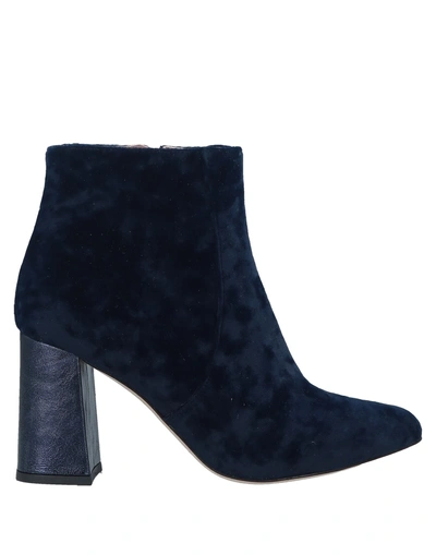 Shop Bams Ankle Boot In Dark Blue
