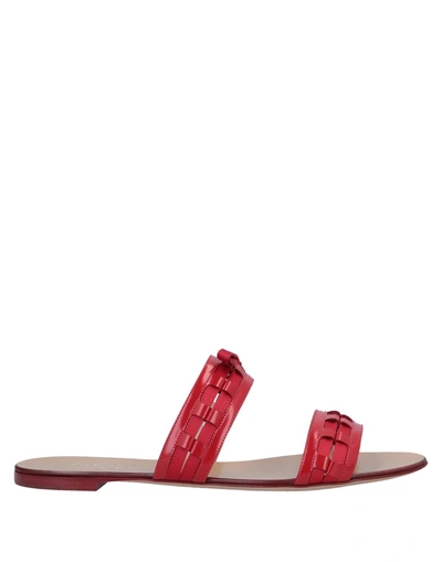 Shop Giorgio Armani Sandals In Red