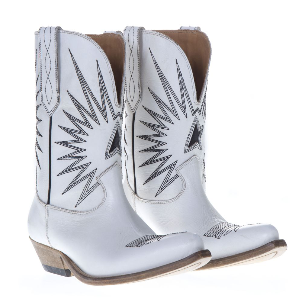 golden goose white boots