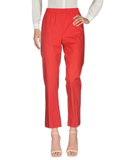 Shop Twinset Woman Pants Red Size 2 Cotton, Elastane