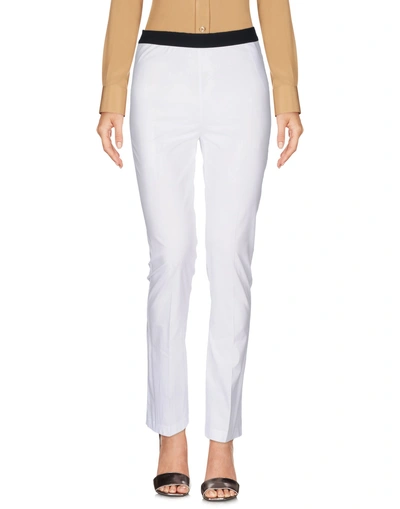 Shop Twinset Woman Pants White Size 4 Cotton, Elastane