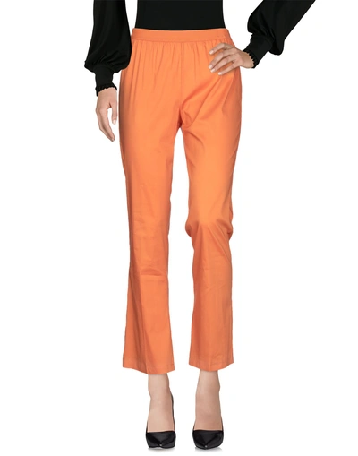 Shop Twinset Woman Pants Orange Size S Cotton, Polyamide, Elastane