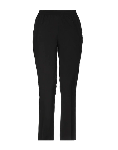 Shop Twinset Woman Pants Black Size 8 Cotton, Elastane