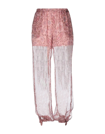 Twinset Pants In Purple