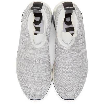 Shop Diesel Grey S-kb Athletic Sock Sneakers In H3357 Wht/g