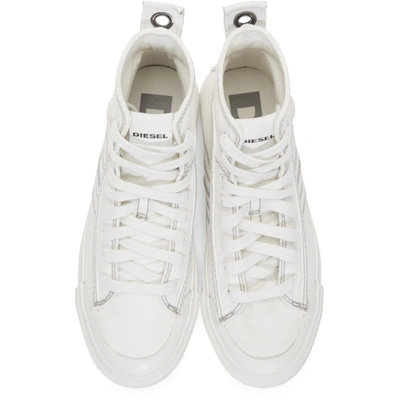 Shop Diesel White S-astico Sneakers In T1015 Star