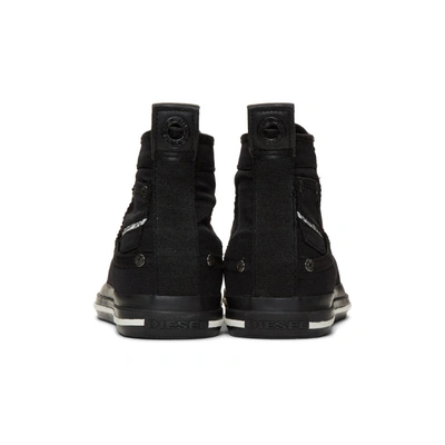 Shop Diesel Black Exposure I Sneakers In T8017 Black
