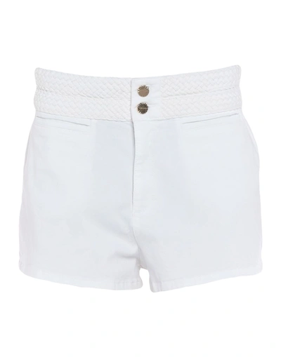 Shop Twinset Woman Shorts & Bermuda Shorts White Size 31 Cotton, Elastane