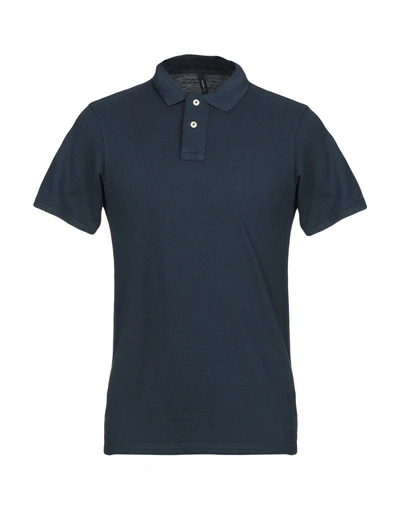 Shop Ransom Polo Shirt In Dark Blue