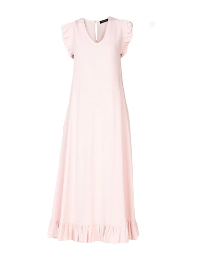 Shop Twinset Woman Maxi Dress Light Pink Size 4 Viscose, Elastane