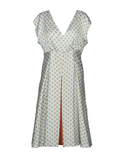 Shop Alessandro Dell'acqua Knee-length Dress In White