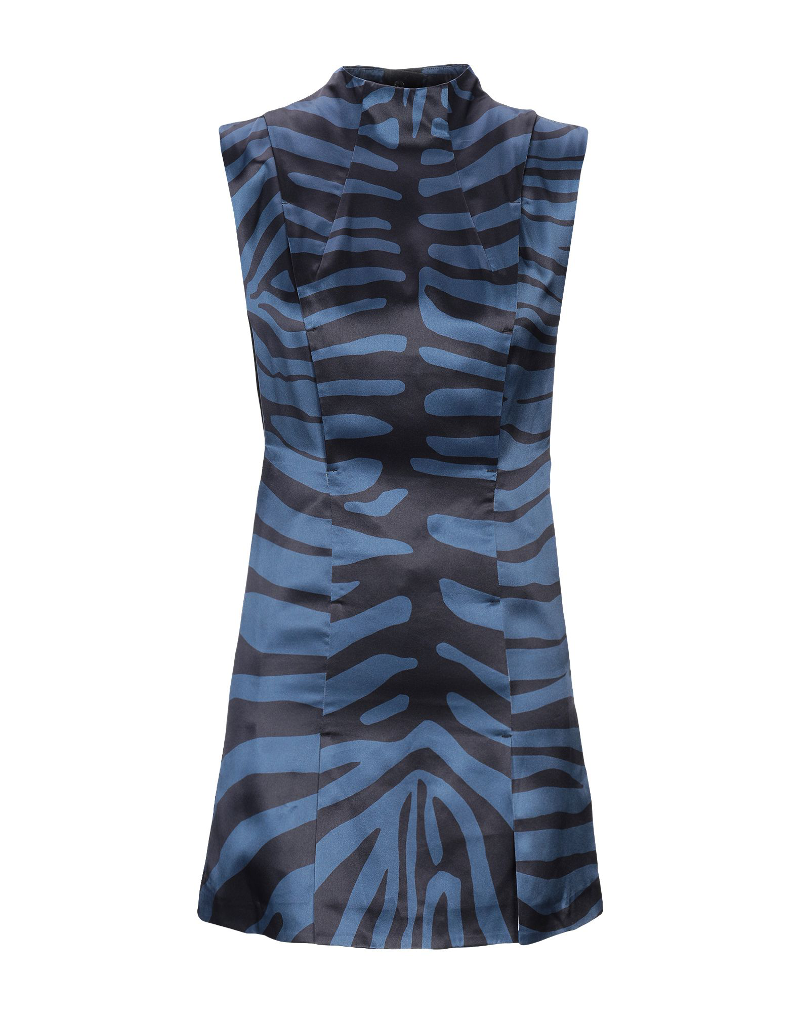 Topshop Unique Short Dress In Dark Blue | ModeSens