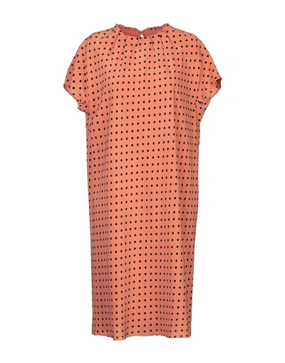 Shop Aspesi Short Dress In Salmon Pink
