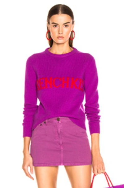 Shop Alberta Ferretti French Kiss Sweater In Purple