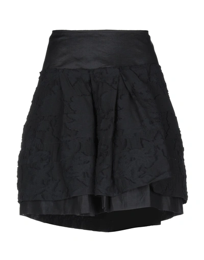 Shop Dondup Mini Skirt In Black