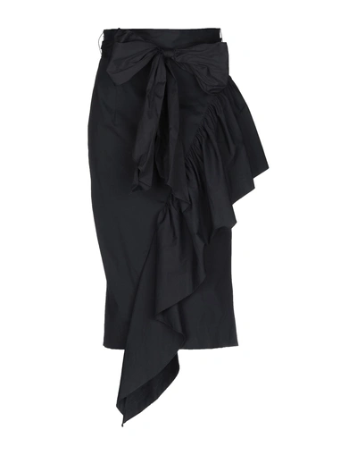 Shop Milly Knee Length Skirt In Black
