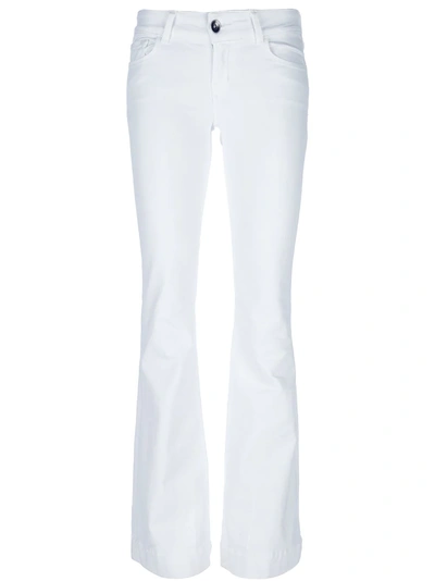 Shop J Brand Flared Jeans - White