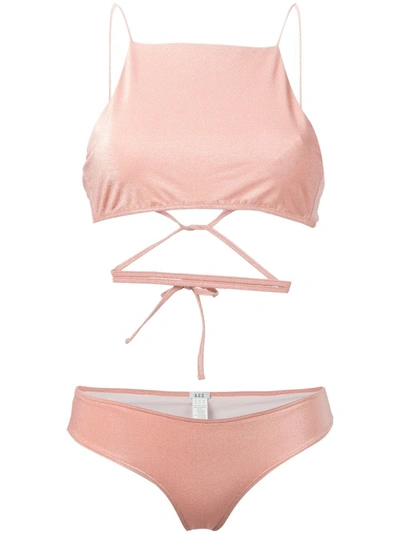 Shop Ack Lurex Bikini - Pink