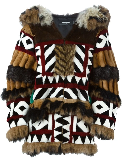 Dsquared2 hot sale fur coat