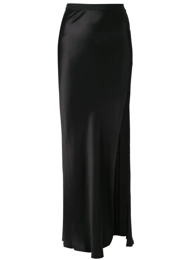 Shop Nili Lotan Side Slit Maxi Skirt - Black