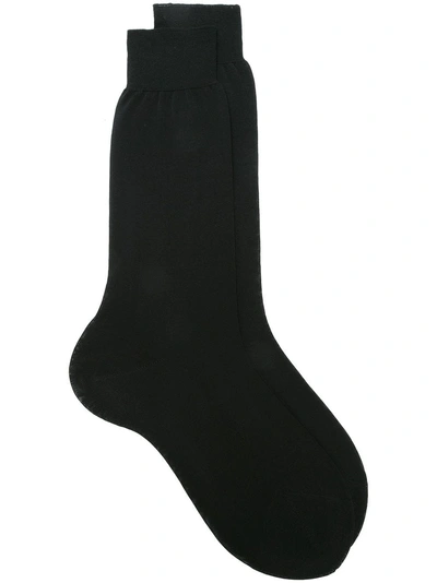Shop Fashion Clinic Timeless Knitted Ankle Socks In Black