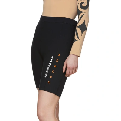 Shop Ambush Black Waves Surf Shorts In Sc1 Black