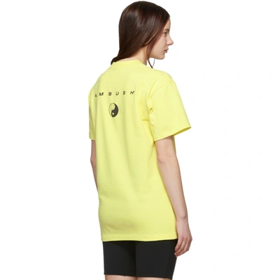Shop Ambush Yellow All Equal Fitted T-shirt In Sc22 Yellow