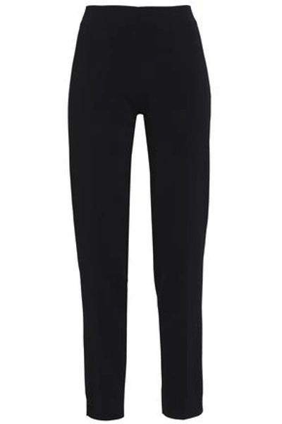 Shop Antonio Berardi Woman Crepe Slim-leg Pants Black