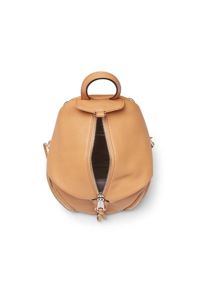 Shop Rebecca Minkoff Convertible Mini Julian Backpack In Honey