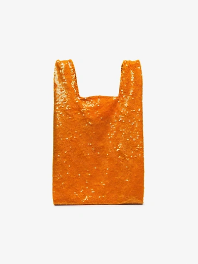 Shop Ashish Shopper Mit Pailletten In Orange