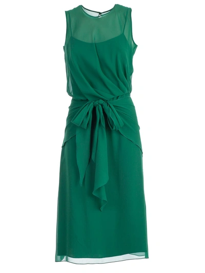 Shop Max Mara Zenobia Dress In Green