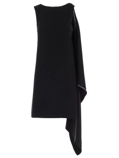 Shop Mcq By Alexander Mcqueen Mcq Alexander Mcqueen Embellished Trim Dress In Black