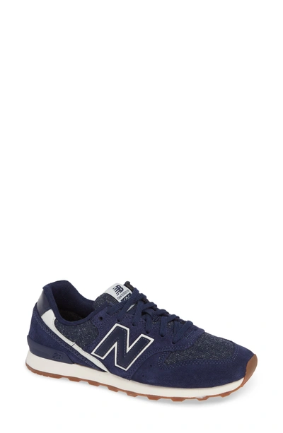 Shop New Balance 696 Sneaker In Pigment Blue